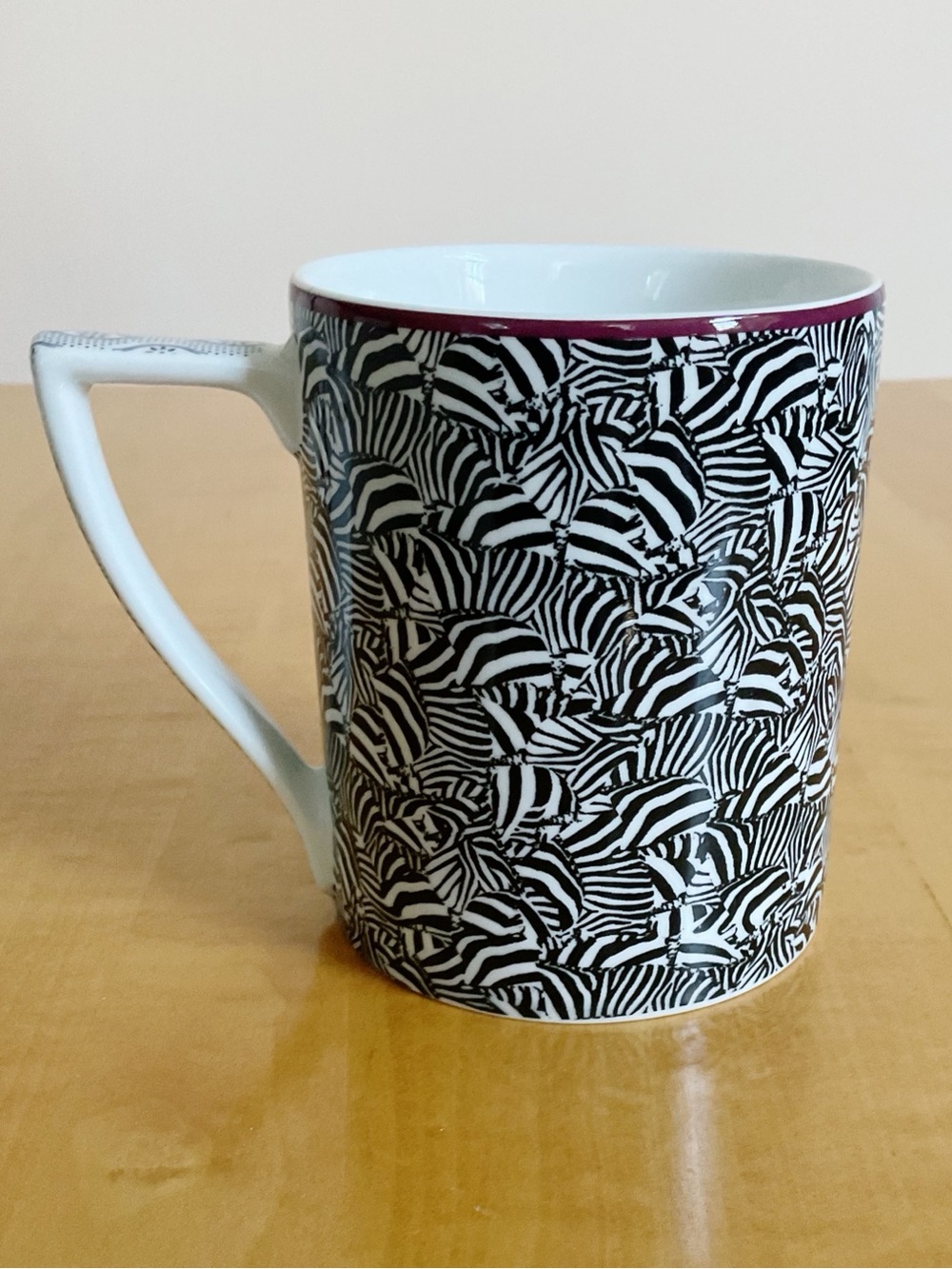 Ted Baker Portmeirion Casual Collection Malton Zebra Mug Discontinued 12 Oz.